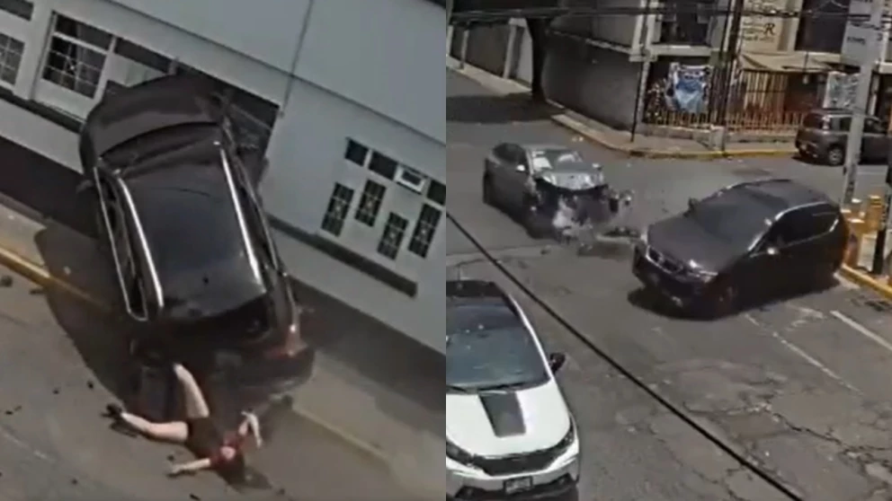 Impactante volcadura en Toluca: mujer sale expulsada de camioneta y deja daños materiales